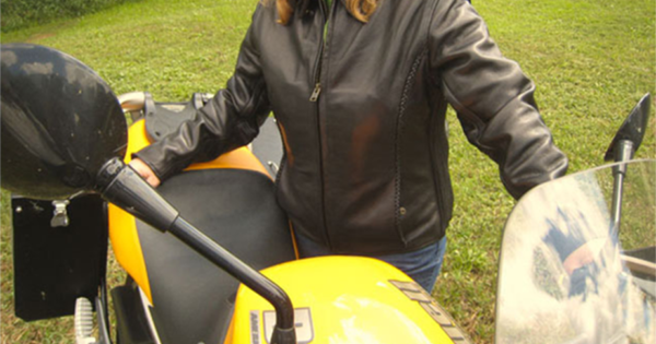 Fox Creek Ladies Leather Motorcycle Jacket