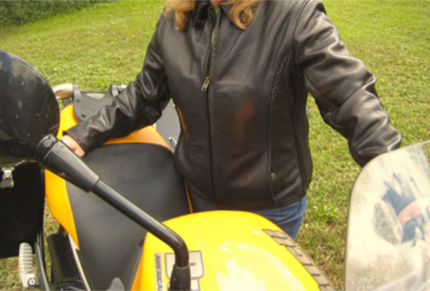 Fox Creek Ladies Leather Motorcycle Jacket