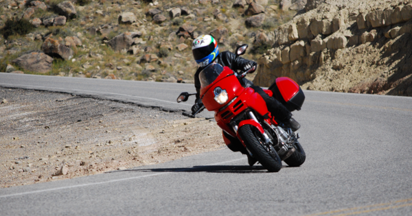 Ducati Multistrada 1000DS in a corner