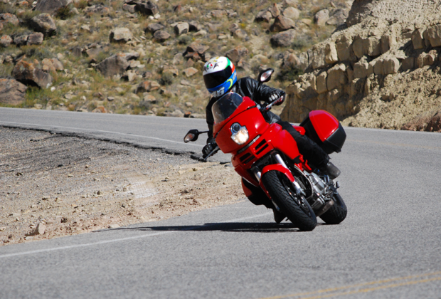 Ducati Multistrada 1000DS in a corner