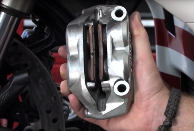 how to replace motorcycle brake pads