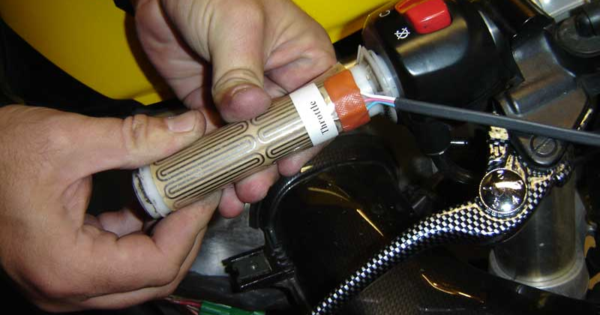 how to install motorcycle heated grips