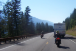 Motorcycles Overtaking slow moving traffic