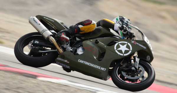 SV650 Army Green Race Bike