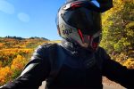 riding motorcycling during fall colors