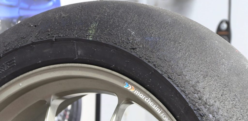 Mark the lightest part of the tire for a static balance