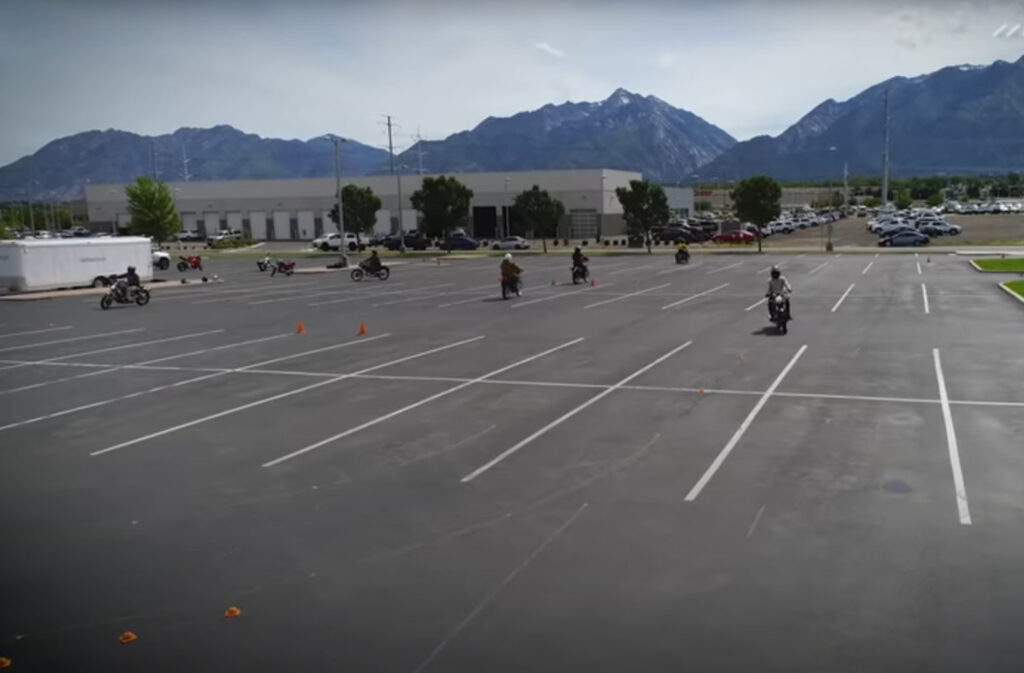 Motorcycle Parking Lot Drills
