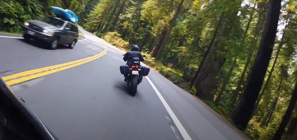 Motorcycle Apex on a public road