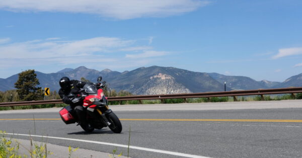 Motorcycle on Chief Joseph Highway