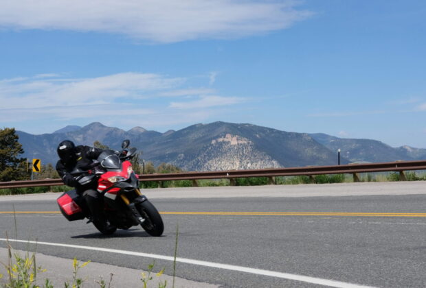 Motorcycle on Chief Joseph Highway