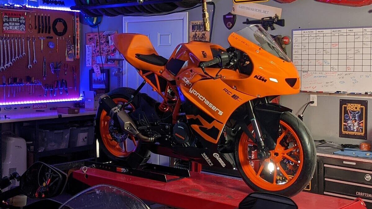 Rc390 track bike cheap