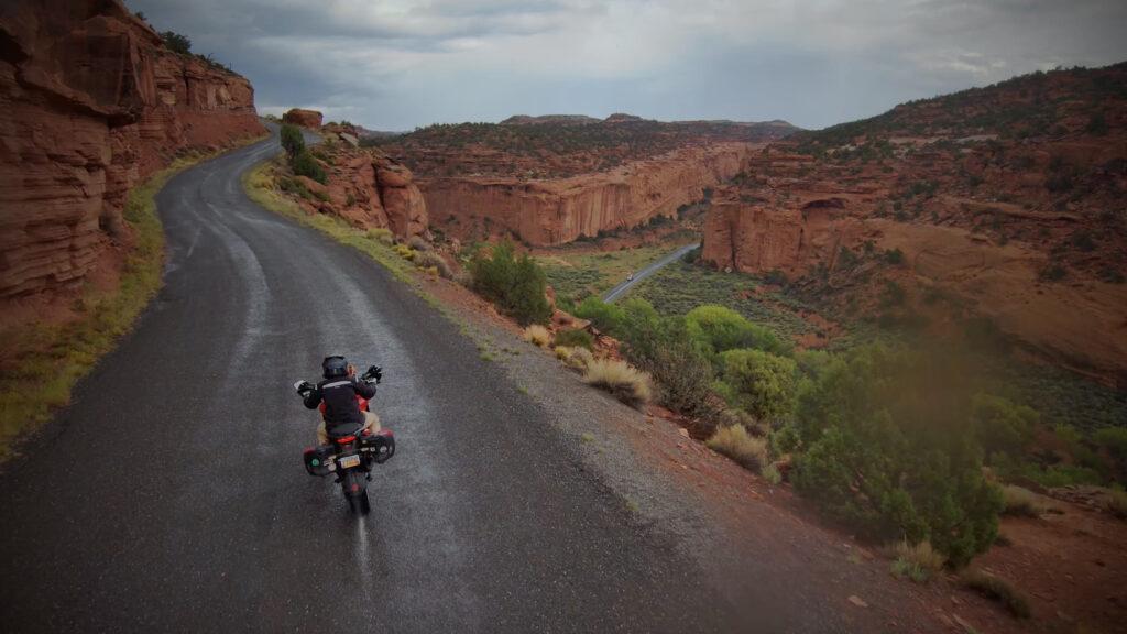 Motorcycle Burr Trail Rain