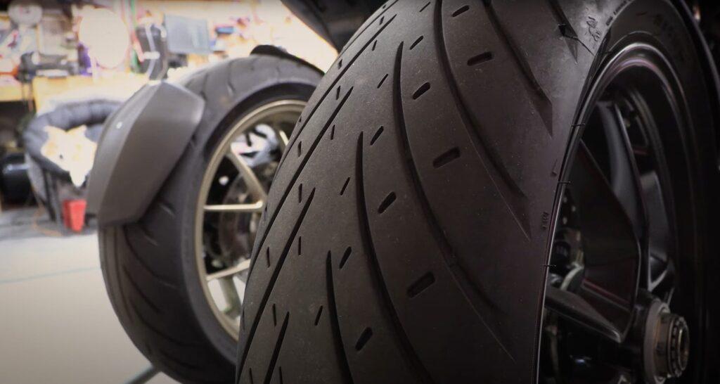 Motorcycle road tires
