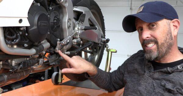 Trick to find neutral on a motorcycle shifter shift shaft support