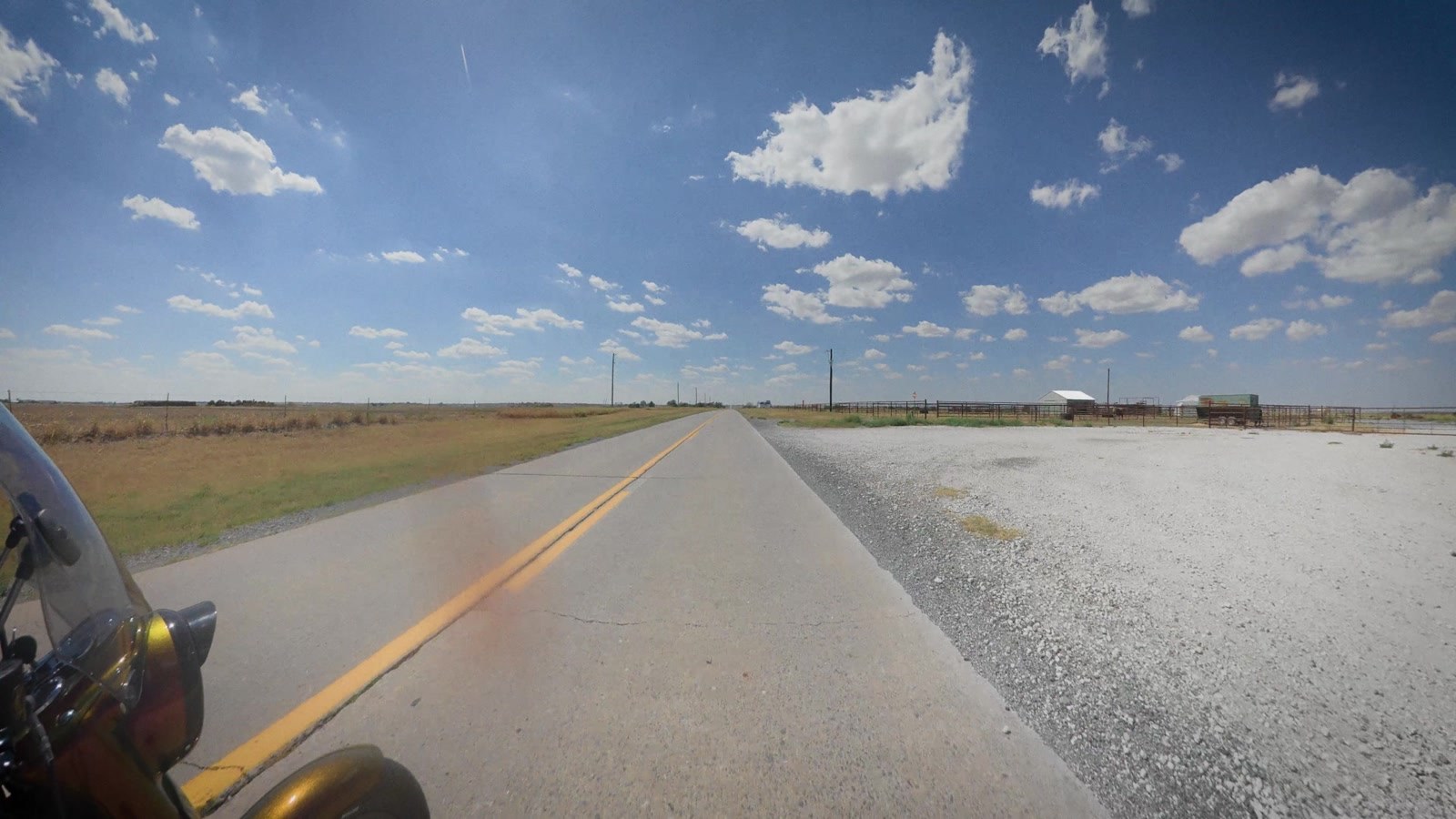 West of Oklahoma City. Original concrete and a horizon that does not move.