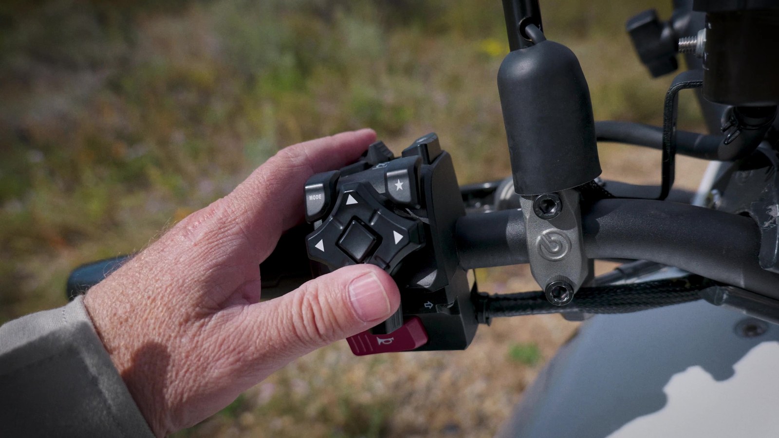 Left switchgear on the Moto Morini X-Cape 1200