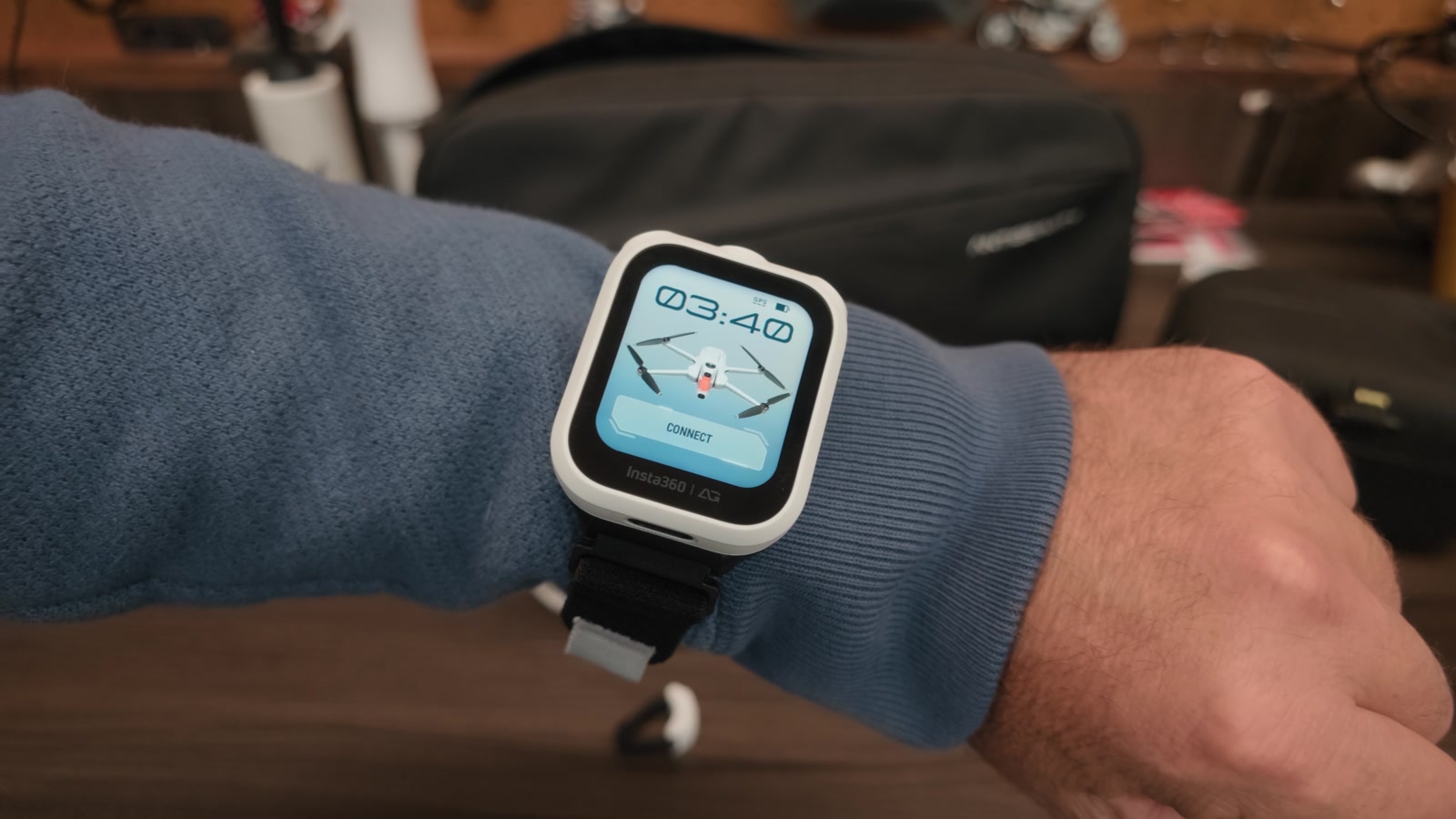 Off the bike it works as a wrist remote. Either way, touchscreen work happens parked.