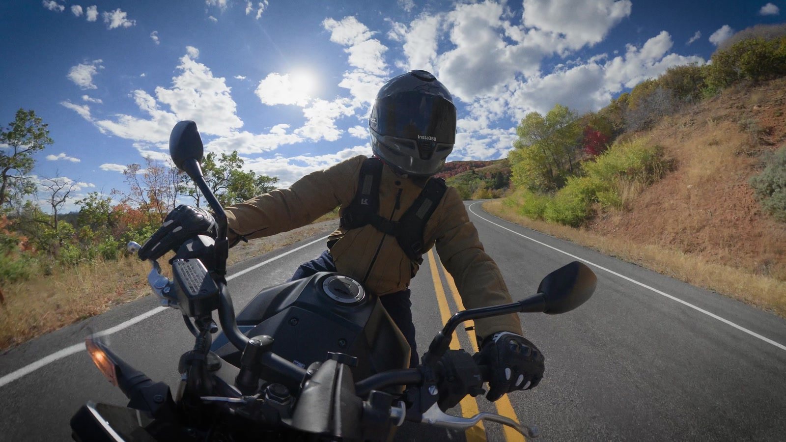 Soft suspension that soaks up broken back roads, on Dunlop Roadsmart 2 rubber with far more feel than the launch bikes had.