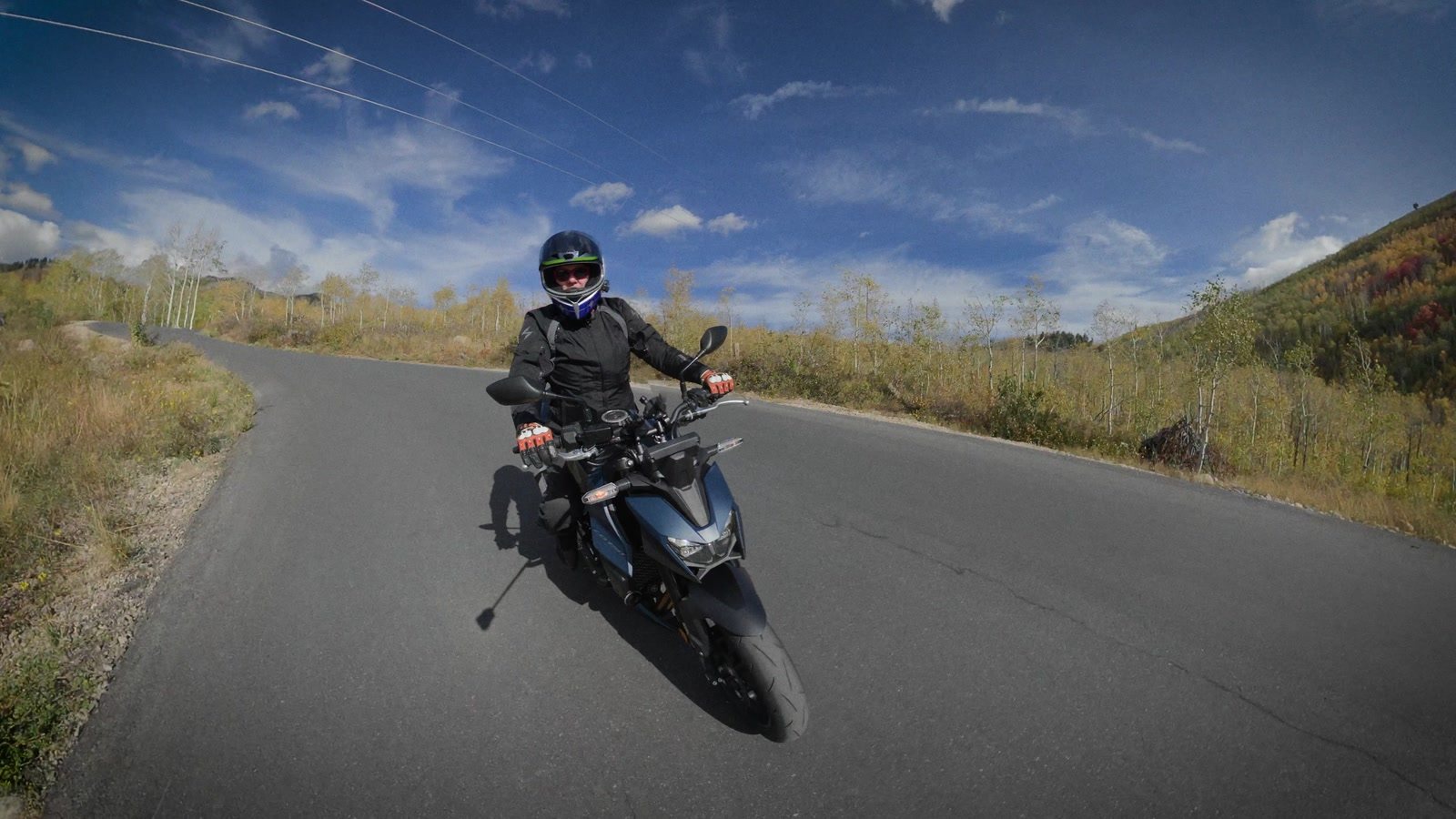 The 2026 CB750 Hornet E-Clutch on a Utah canyon road, where it spent most of its two months with me.