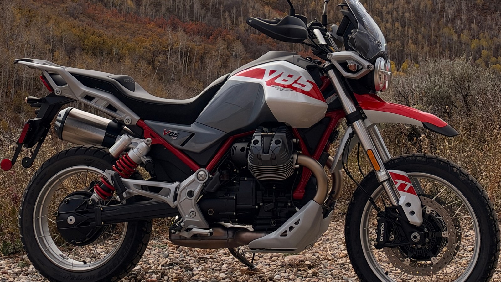 The Moto Guzzi V85 TT giveaway bike