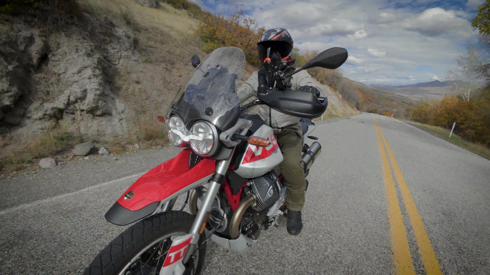 Turn-in feedback is the V85 TT's party trick.